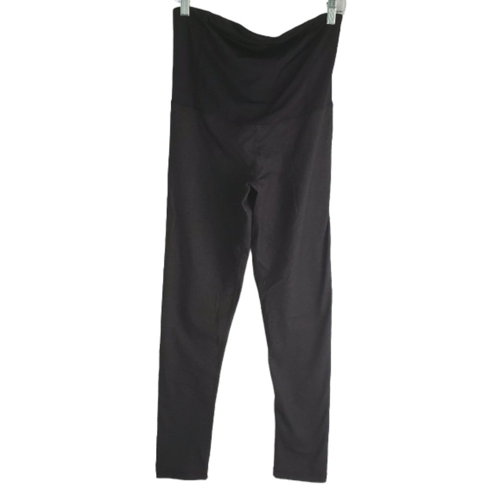 Isabel Maternity | Charcoal Gray & Black Leggings